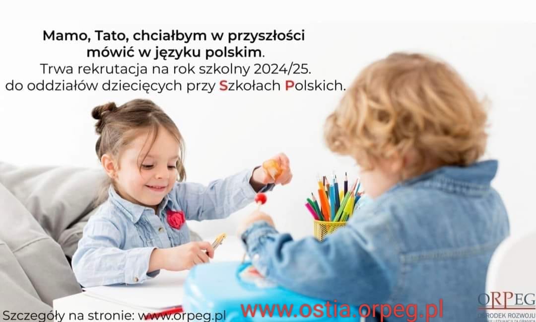 Zapisz dziecko do oddziału dziecięcego przy Szkole Polskiej w Ostii